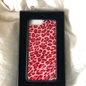 wildflower pink leopard iphone 6+/7+/8+ case💕